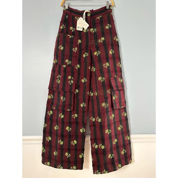 New Free People Mozh Arezu Cargo Pant Size Medium - Picture 3 of 8